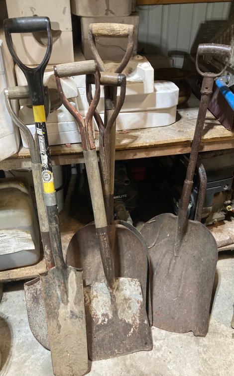 Lot of Shovels