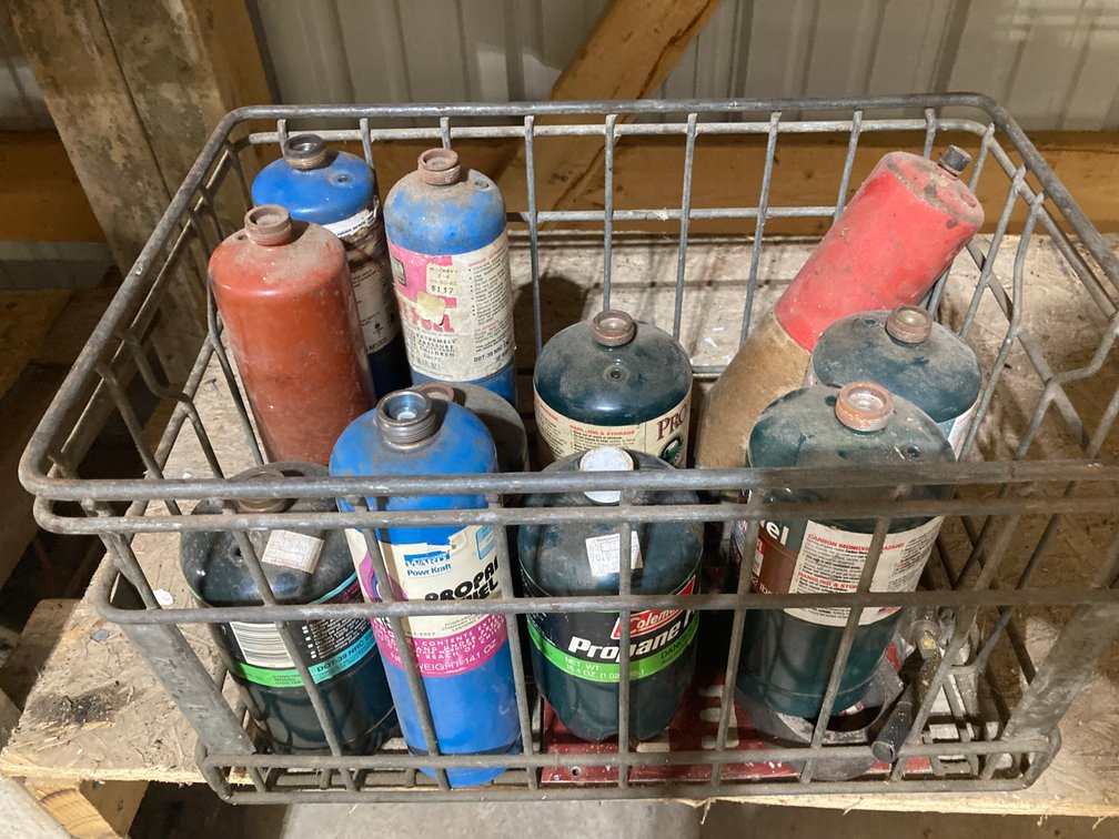 Lot of Propane Canisters-empty