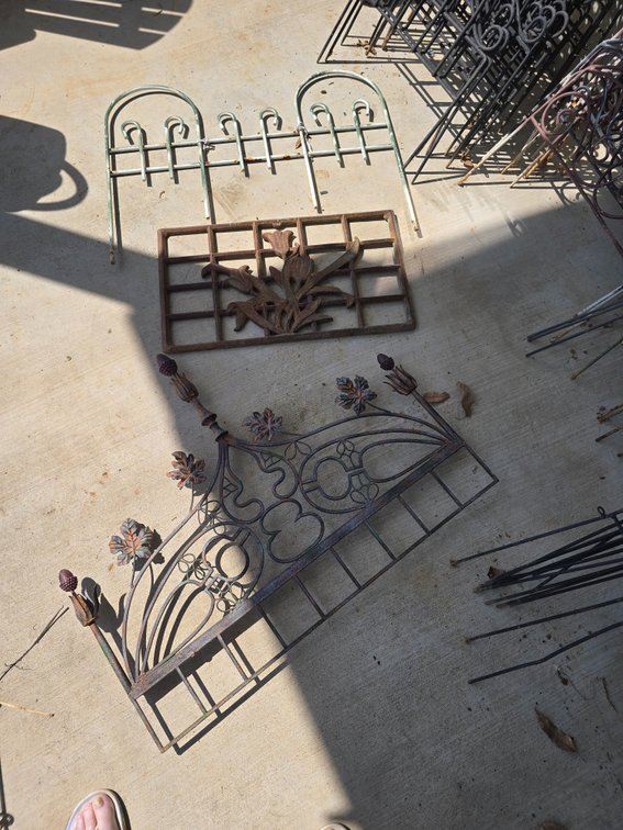 3 pc of iron yard/ fence works