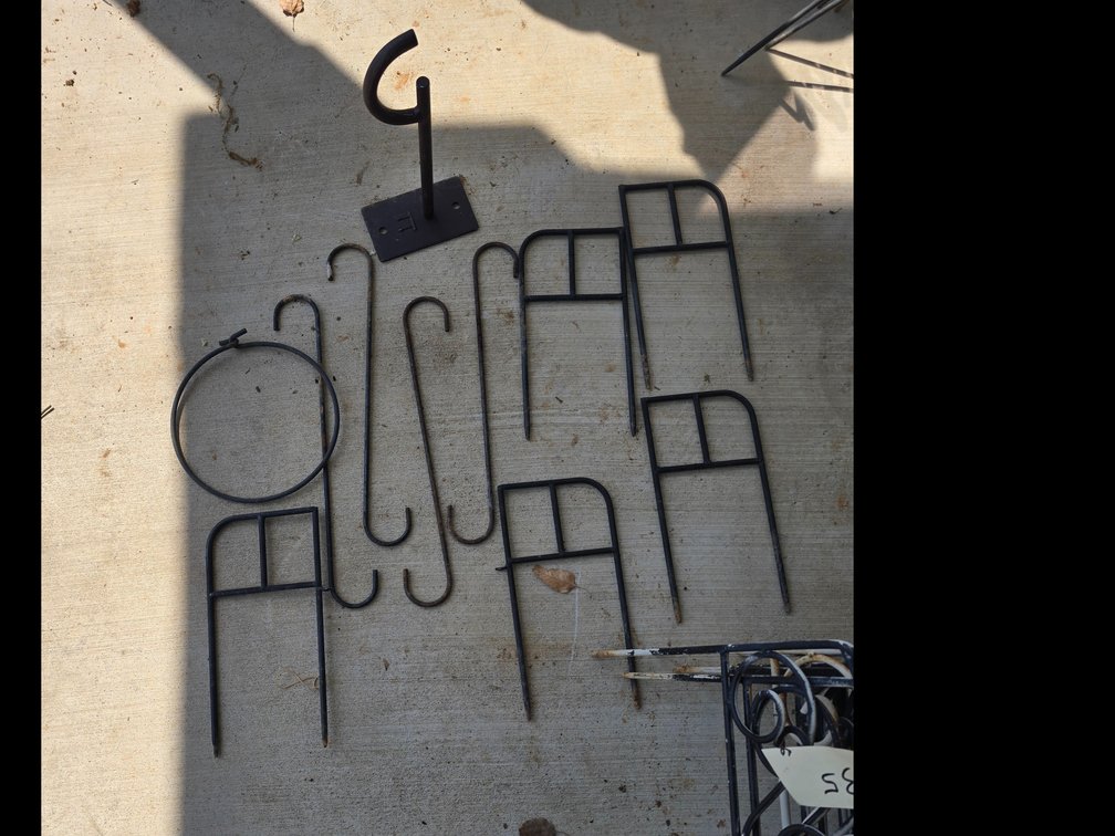 11 pc. Of yard/porch iron decor