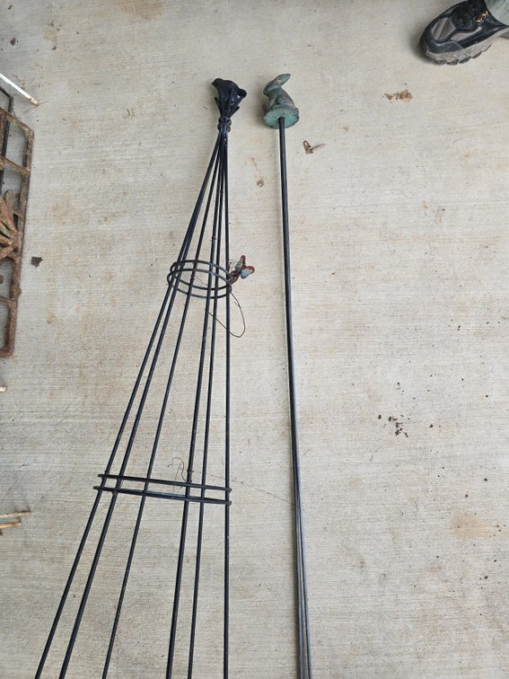 Bird and rabbit yard trellis