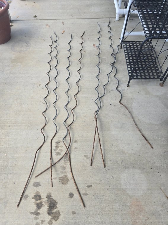 Lawn lightening rods