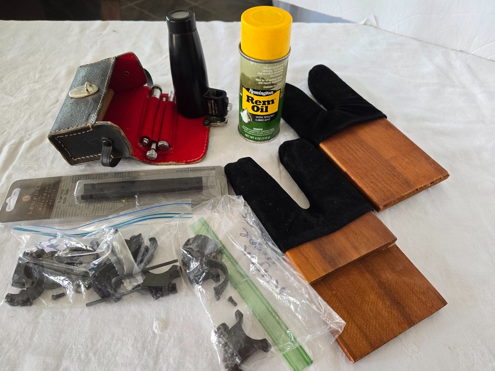 Gun scope Bore Sighter, gun holders, extra gun scope mounts