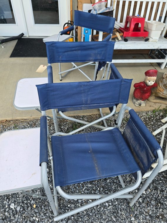 Three patio chairs