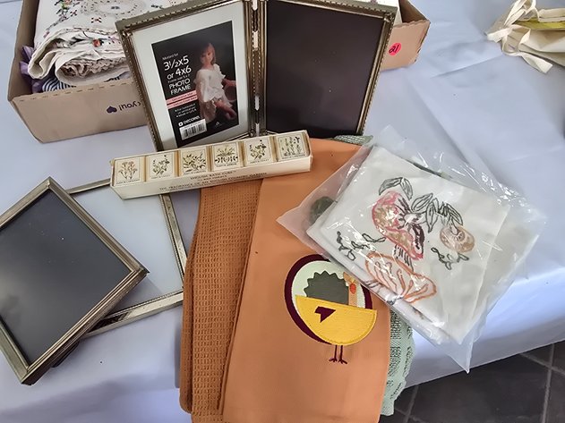 Image for Fall linens, frames embroidery