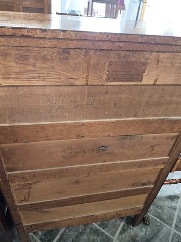 Image for 1880's Oak dresser from CM Koones & Brothers furniture, LEXINGTON VA