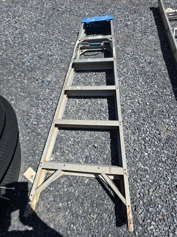 Image for Six foot aluminum step ladder