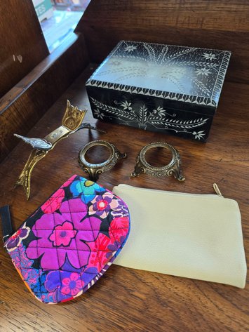 Image for Nice heavy etched marble jewelry box