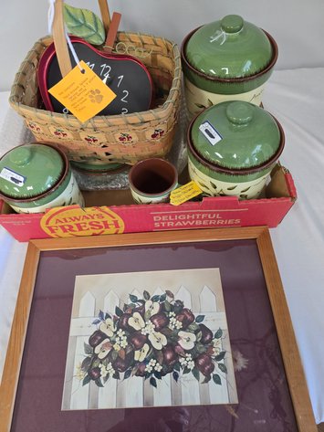 Image for Home interiors, apple orchard, canister set, ect