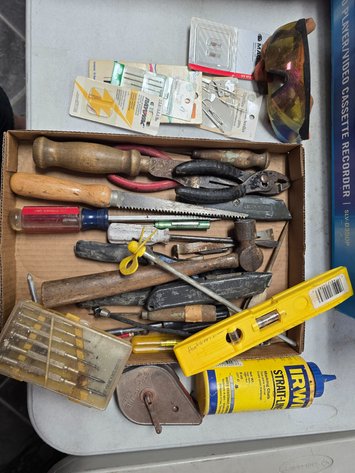 Image for Box of hand tools and accessories