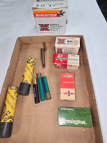 Image for Full box 16 ga. And 22 ammo ( 1 full)