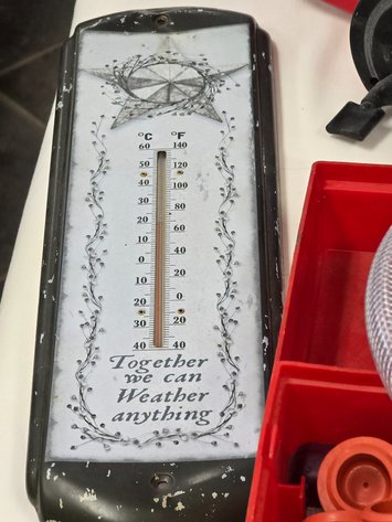 Image for Funnels, seed spreader, thermometer,  sipling hose.