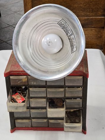 Image for Workmanship nail/screw ect holder and light