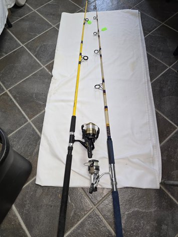 Image for Shakespeare reel on a Obama rod, Taiwan reel on Reliance rod