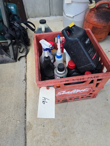 Image for Crate with miscellaneous all and other garage items