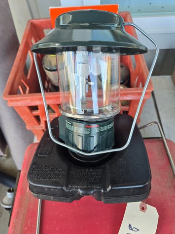 Image for Common lantern, propane tanks and grill