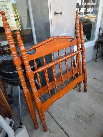 Image for Full size headboard and footboard and frame plus twin size bed