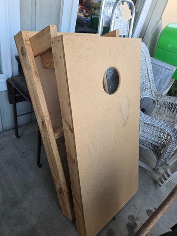 Image for Pair bag toss game, wooden with bags