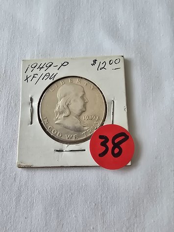 Image for 1949-P , XF/AU Franklin Half Dollar