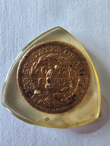 Image for 1844 Half cent coin