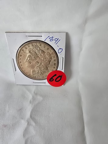 Image for 1891 O Morgan silver dollar