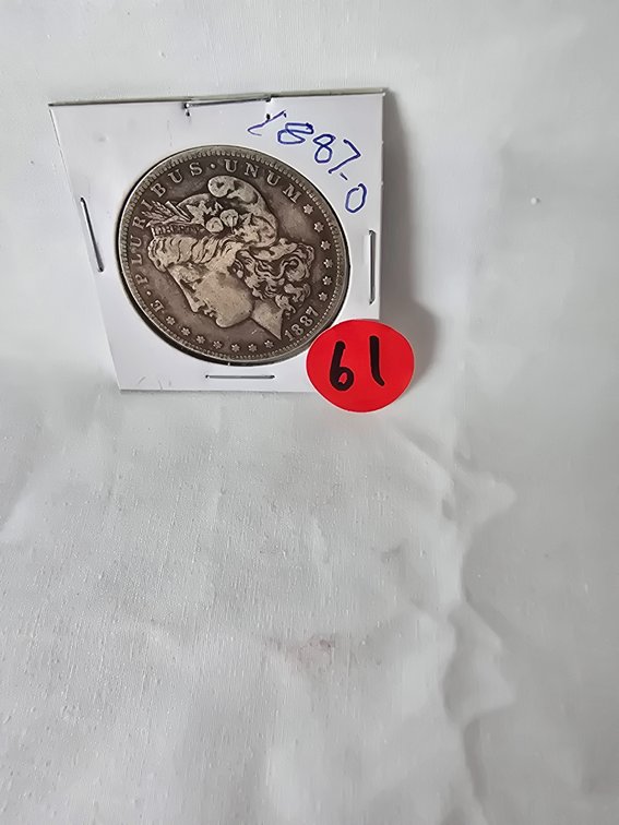 1887 O Morgan Silver Dollar