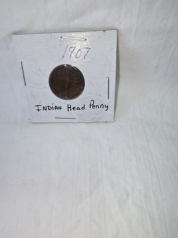 Image for 1907 Indian Head penny,  1956-D penny
