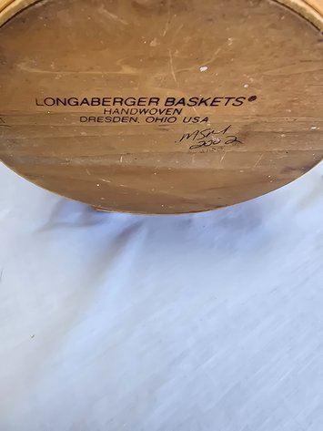 Image for 2002 Longaberger Autumn Pail Basket
