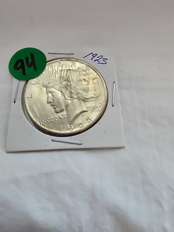 Image for 1923 US PEACE SILVER DOLLAR