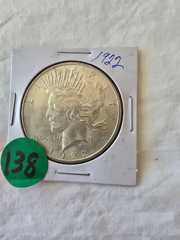 Image for 1922 Peace Dollar