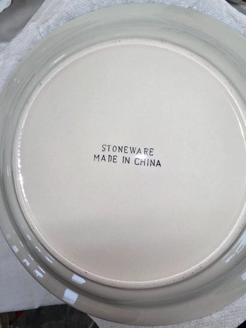 Image for Stoneware set of four christmas dishes