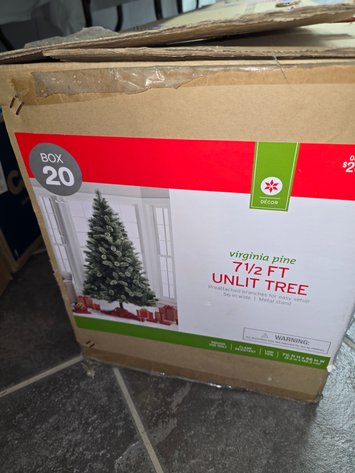 Image for 7 1/2 Virginia Pine, unlit tree