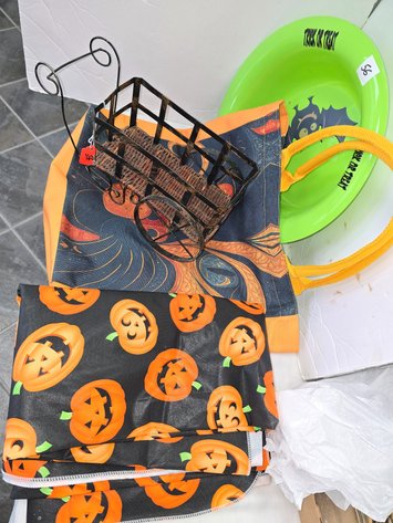 Image for Halloween bag, bowl, tablecloth, basket