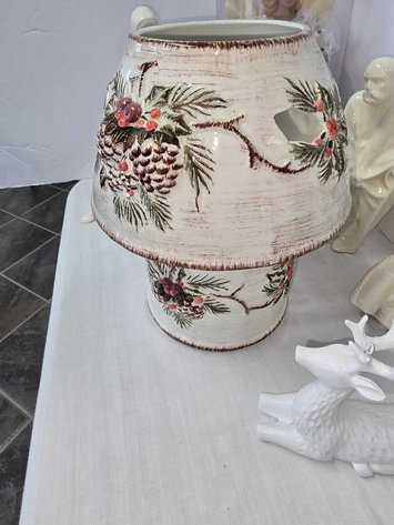 Image for Angels tree topper. Pinecone candle holder, ect