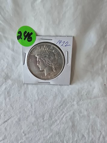 Image for 1922 US PEACE DOLLAR