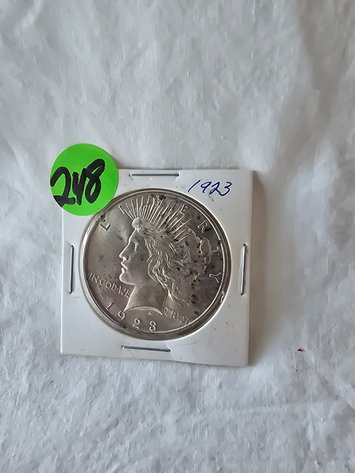 Image for 1923 US PEACE SILVER DOLLAR