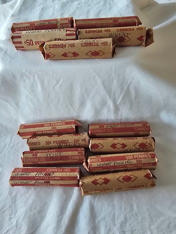 Image for 13 ROLLS WHEAT PENNIES