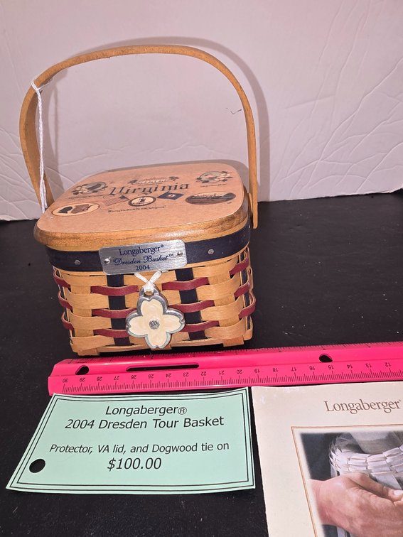 Longaberger  basket  2004 Dresden Tour basket