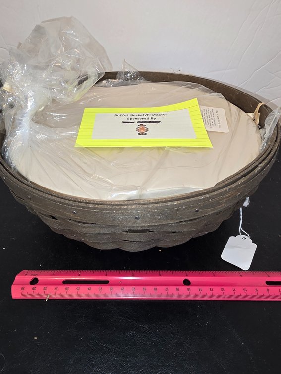 Longaberger basket,  Buffet Basket with protector