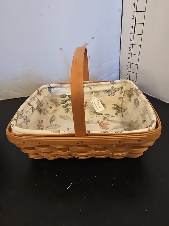 Longaberger basket, Napkin basket with protector and liner