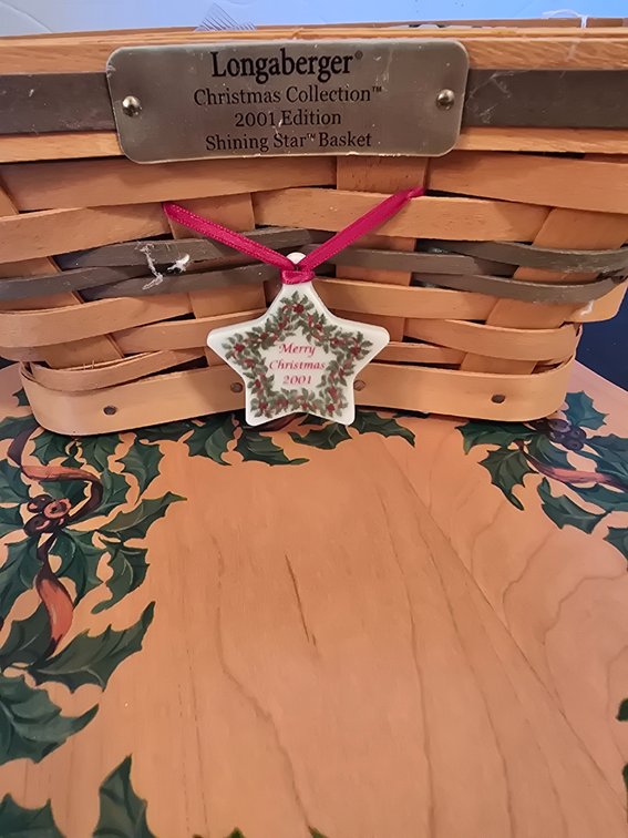 Longaberger basket Holiday liners and protector