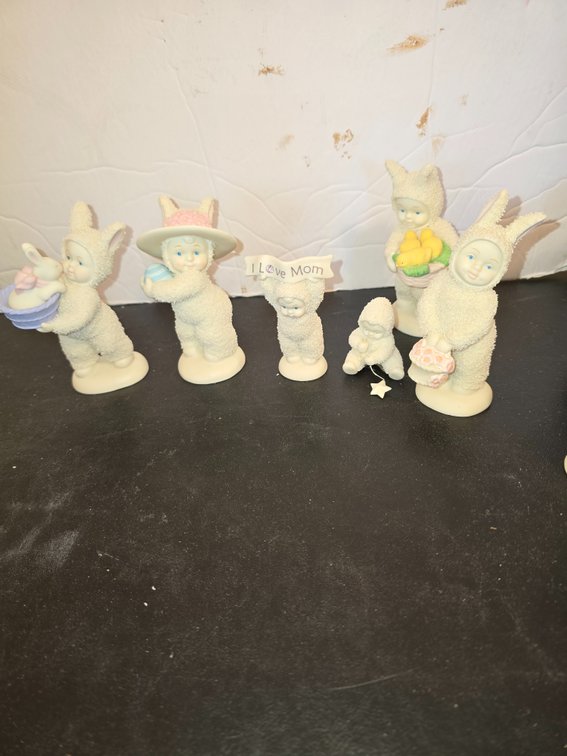Department 56, Snowbabies, 6 pieces, Easter,  Mother's Day ect