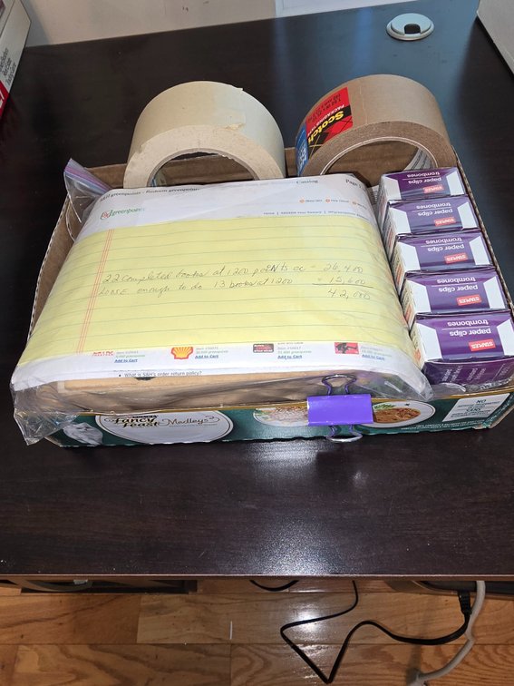 Collector S&H green point stamps, 42,0000 plus tape and paper clips