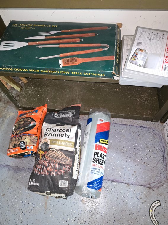 Barbecue tools barbecue briskets plastic roll and organizer boxes