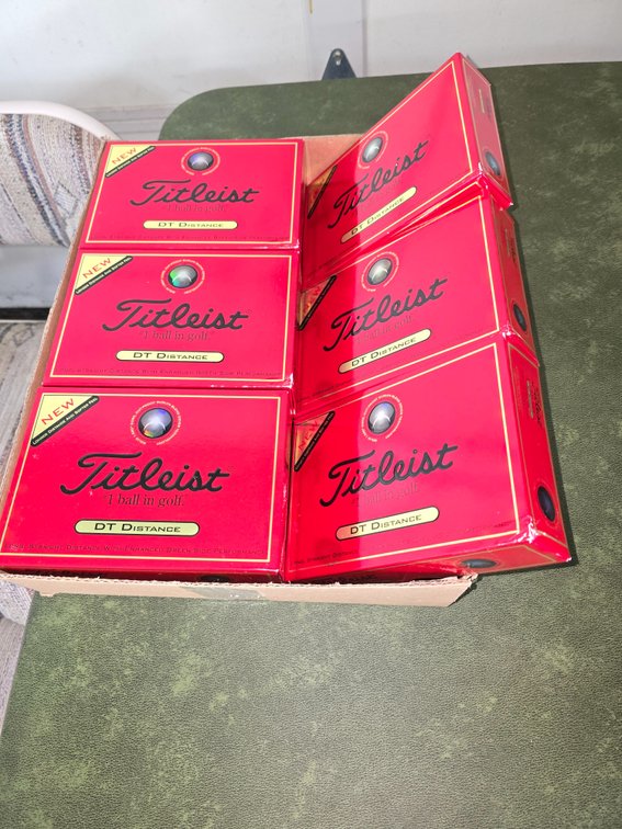 9 NEW boxes Titleist golf balls DT DISTANCEV