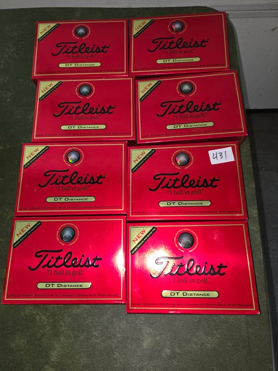 8 NEW  Boxes Titleist golf balls