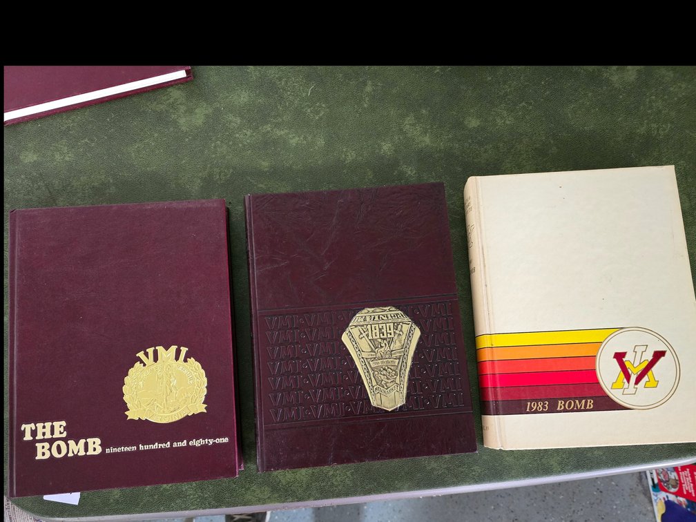 VMI THE BOMB, 1981, 82, 83 Yearbooks