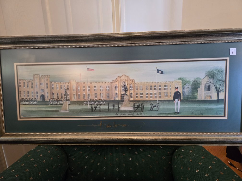 P. Buckley Moss The Virginia Military Institute,  421/500, signed.