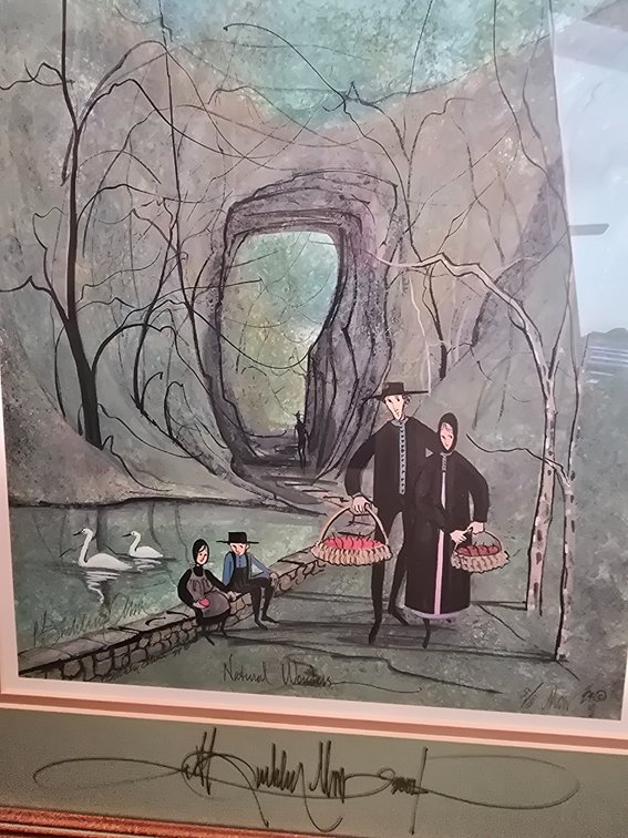 P. Buckley Moss print, The Natural Bridge of Virginia