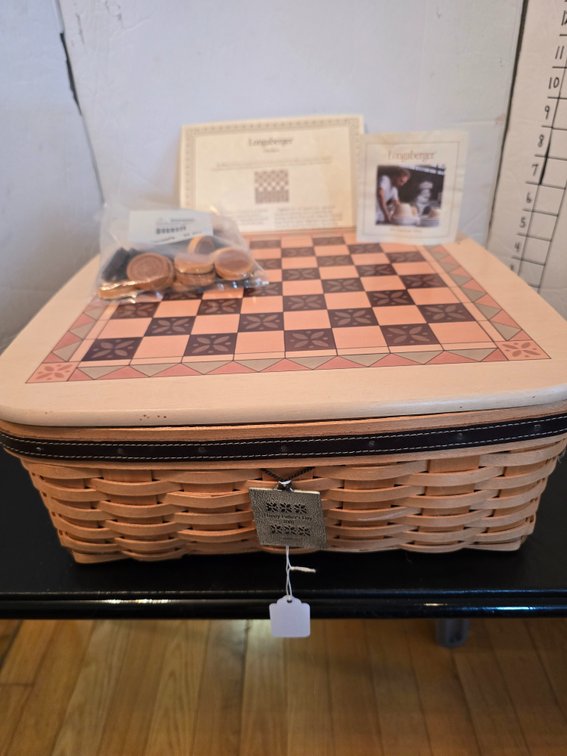 Longaberger Father's Day 2001 Chess and checkers basket